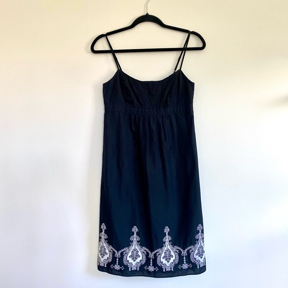 Embroidered Spaghetti Strap Dress - Picture 4 of 10